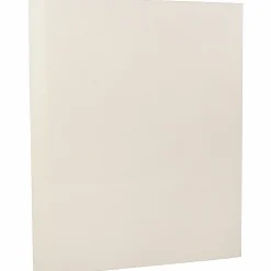 JAM Paper Card Stock<8.5" x 11" Strathmore Cardstock, 88lb, Natural White Wove, 100/pack (301115G)