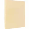 JAM Paper Card Stock<8.5" x 11" Vellum Bristol Cardstock, 67lb, Cream, 100/pack (169824G)