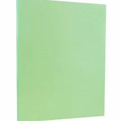JAM Paper Card Stock<8.5" x 11" Vellum Bristol Cardstock, 67lb, Green, 100/pack (169826G)