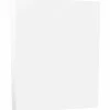 JAM Paper Card Stock<8.5" x 11" Vellum Bristol Index Cardstock, 110lb, White, 250/pack (169855B)