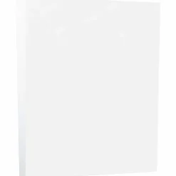 JAM Paper Card Stock<8.5" x 11" Vellum Bristol Index Cardstock, 110lb, White, 250/pack (169855B)