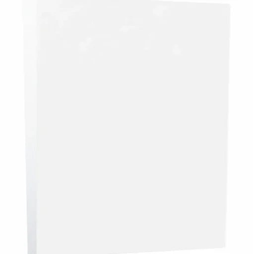 JAM Paper Card Stock<8.5" x 11" Vellum Bristol Index Cardstock, 110lb, White, 250/pack (169855B)