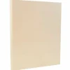 JAM Paper Card Stock<8.5" x 11" Vellum Bristol Index Cardstock, 110lb, Ivory, 100/pack (169851G)