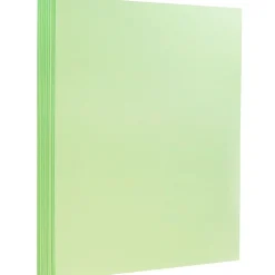 JAM Paper Card Stock<Extra Heavyweight 130 lb. Cardstock Paper, 8.5" x 11", Mint Green, 25 Sheets/Pack (296031635)