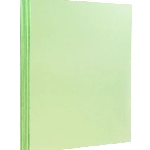 JAM Paper Card Stock<Extra Heavyweight 130 lb. Cardstock Paper, 8.5" x 11", Mint Green, 25 Sheets/Pack (296031635)