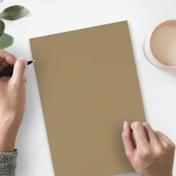 JAM Paper Card Stock<Extra Heavyweight Cardstock Paper, 130 lbs., 8.5" x 14", Brown Kraft, 25 Sheets/Pack (78832697)