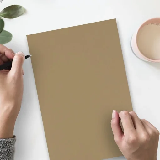 JAM Paper Card Stock<Extra Heavyweight Cardstock Paper, 130 lbs., 8.5" x 14", Brown Kraft, 25 Sheets/Pack (78832697)