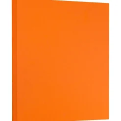 JAM Paper Card Stock<Extra Heavyweight 130 lb. Cardstock Paper, 8.5" x 11", Mandarin Orange, 25 Sheets/Pack (295831634)