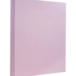 JAM Paper Card Stock<Extra Heavyweight 130 lb. Cardstock Paper, 8.5" x 11", Light Purple, 25 Sheets/Pack (296331629)