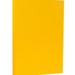 JAM Paper Large Quantity Paper<Matte Colored 8.5" x 14" Copy Paper, 28 lbs., Sunflower Yellow, 50 Sheets/Pack (16729346)