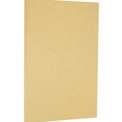 JAM Paper Card Stock<Parchment 65 lb. Cardstock Paper, 8.5" x 14", Antique Gold Yellow, 50 Sheets/Pack (17128864)