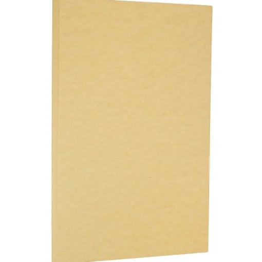 JAM Paper Card Stock<Parchment 65 lb. Cardstock Paper, 8.5" x 14", Antique Gold Yellow, 50 Sheets/Pack (17128864)