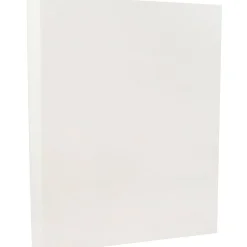 JAM Paper Card Stock<Parchment 65 lb. Cardstock Paper, 8.5" x 11", White, 250 Sheets/Ream (171114B)