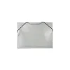 JAM Paper Index Cards<® Plastic Index Card Case with Elastic Closure, 5 1/2 x 7 1/2 x 3/8, Clear, 24/Pack (32168403B)