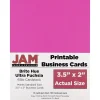 JAM Paper Business Cards<® Printable Business Cards, 3 1/2 x 2, Ultra Fuchsia Pink, 100/Pack (22128338)