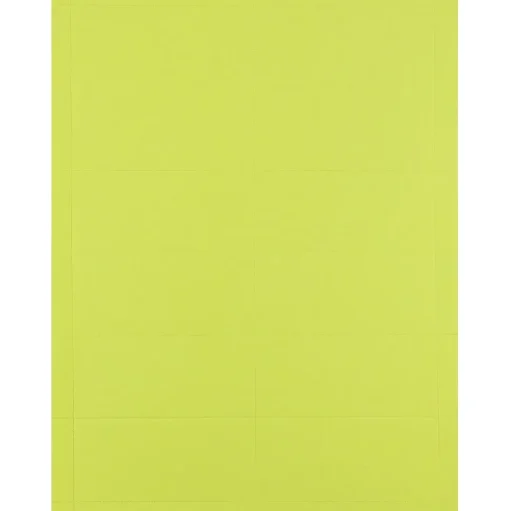 JAM Paper Business Cards<® Printable Business Cards, 3 1/2 x 2, Ultra Lime Green, 100/Pack (22128340)