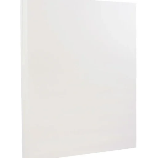 JAM Paper Card Stock<Strathmore 80 lb. Cardstock Paper, 8.5" x 11", Bright White, 50 Sheets/Pack (144000)