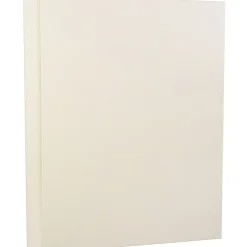 JAM Paper Card Stock<Strathmore 80 lb. Cardstock Paper, 8.5" x 11", Natural White, 50 Sheets/Pack (144010)