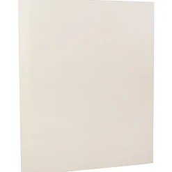 JAM Paper Card Stock<Strathmore 80 lb. Cardstock Paper, 8.5" x 11", Natural White, 50 Sheets/Pack (301115)