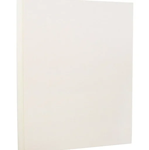 JAM Paper Card Stock<Strathmore 88 lb. Cardstock Paper, 8.5" x 11", Natural White, 50 Sheets/Pack (301015)