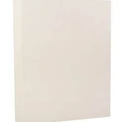JAM Paper Card Stock<Strathmore 130 lb. Cardstock Paper, 8.5" x 11", Natural White, 25 Sheets/Pack (1196724)
