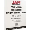 JAM Paper Card Stock<Strathmore 80 lb. Cardstock Paper, 8.5" x 11", Bright White, 250 Sheets/Ream (144000B)