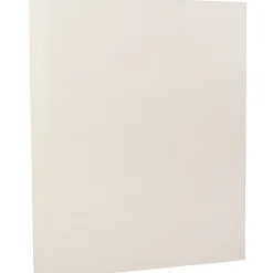 JAM Paper Resume Paper<® Strathmore 28lb Paper, 8.5 x 11, Natural White Wove, 100 Sheets/Pack (194889)