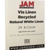 JAM Paper Resume Paper<® Strathmore 24lb Paper, 8.5 x 11, Natural White Linen, 500 Sheets/Ream (143530B)