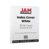 JAM Paper Card Stock<Vellum Bristol 110 lb. Cardstock Paper, 8.5" x 11", White Vellum Bristol, 50 Sheets/Pack (169855)