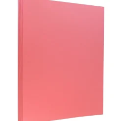 JAM Paper Card Stock<Vellum Bristol Cardstock Paper, 110 lbs., 8.5" x 11", Cherry Red, 50 Sheets/Pack (16932845)
