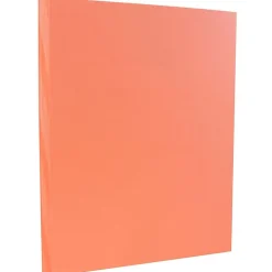 JAM Paper Card Stock<Vellum Bristol 110 lb. Cardstock Paper, 8.5" x 11", Salmon Pink, 50 Sheets/Pack (169856)