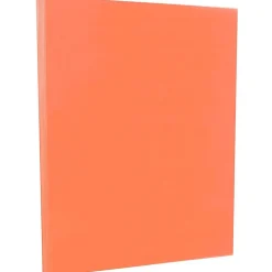 JAM Paper Card Stock<Vellum Bristol 67 lb. Cardstock Paper, 8.5" x 11", Salmon Pink, 50 Sheets/Pack (169832)