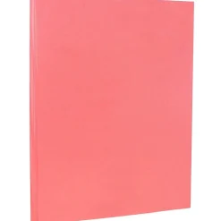 JAM Paper Card Stock<Vellum Bristol 67 lb. Cardstock Paper, 8.5" x 11", Cherry Red, 50 Sheets/Pack (169823)