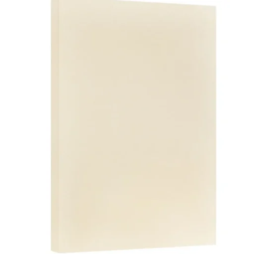 JAM Paper Card Stock<® Vellum Bristol 67lb Cardstock, 11 x 17 Tabloid Coverstock, Ivory, 50 Sheets/Pack (16932837)
