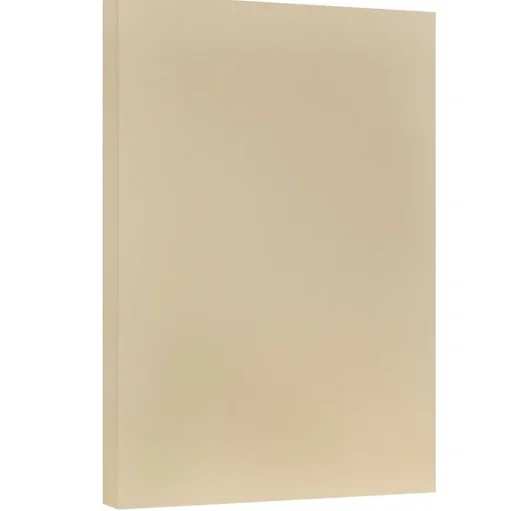JAM Paper Card Stock<Vellum Bristol Cardstock Paper, 67 lbs., 11" x 17", Tan, 50 Sheets/Pack (16932840)