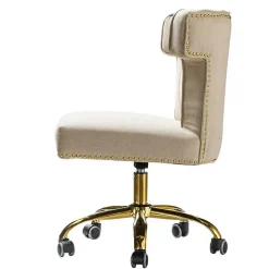 Karat Home Office Chairs<Armless Polyester Swivel Task Chair, Tan (OFM0001-TAN)