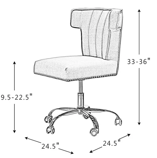 Karat Home Office Chairs<Armless Polyester Swivel Task Chair, Tan (OFM0001-TAN)