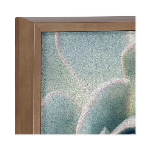 Kate & Laurel Bulletin<F2 Images Succulent 7 Cork Bulletin Board, Gold Frame, 1' x 1' (222048)