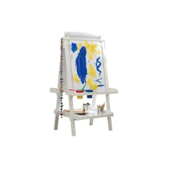 KidKraft Dry Erase<Deluxe Dry/Wet Erase Easel, 48", White Wood (62040)
