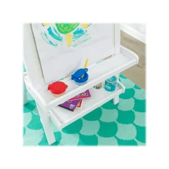 KidKraft Dry Erase<Deluxe Dry/Wet Erase Easel, 48", White Wood (62040)