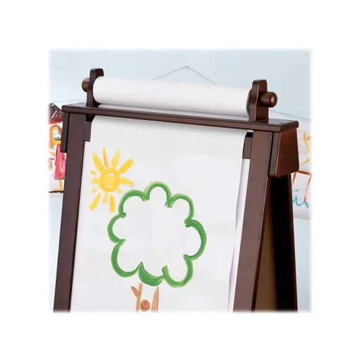 KidKraft Dry Erase<Deluxe Dry/Wet Erase Easel, 48", Espresso Laminated Wood (62019)