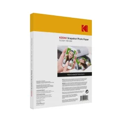 Kodak Photo Paper<Snapshot Glossy Photo Paper, 8.5" x 11", 100 Sheets/Pack (41302)