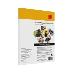 Kodak Photo Paper<Snapshot Glossy Photo Paper, 8.5" x 11", 50 Sheets/Pack (41301)