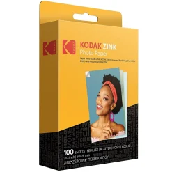 Kodak Photo Paper<Zink Premium Photo Paper, 2" x 3", 100 Sheets/Pack (RODZ2X3100)
