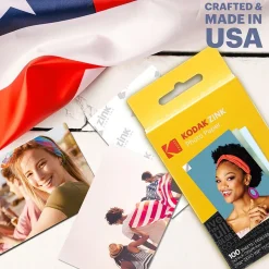 Kodak Photo Paper<Zink Premium Photo Paper, 2" x 3", 100 Sheets/Pack (RODZ2X3100)