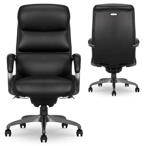 La-Z-Boy Office Chairs<Aberdeen Bonded Leather Computer and Desk Chair, Black (51545-BLK)