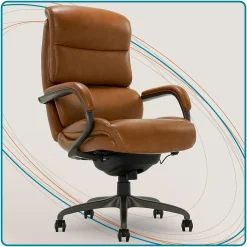 La-Z-Boy Ergonomic Chairs<Aberdeen Ergonomic Bonded Leather Swivel Computer and Desk Chair, (51545-CAM)