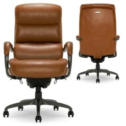 La-Z-Boy Ergonomic Chairs<Aberdeen Ergonomic Bonded Leather Swivel Computer and Desk Chair, (51545-CAM)
