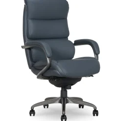 La-Z-Boy Office Chairs<Aberdeen Ergonomic Bonded Leather Swivel Executive Chair, Dark Blue (51545-DBLU)