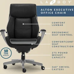 La-Z-Boy Ergonomic Chairs<Alton Leather Executive Chair, (51544)